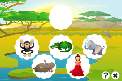 Animal game for children: Find the mistake in the forest screenshot 2