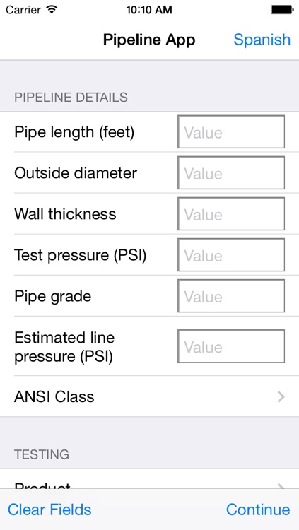 Pipeline Calculator