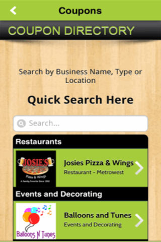 Orlando Coupons App screenshot 2