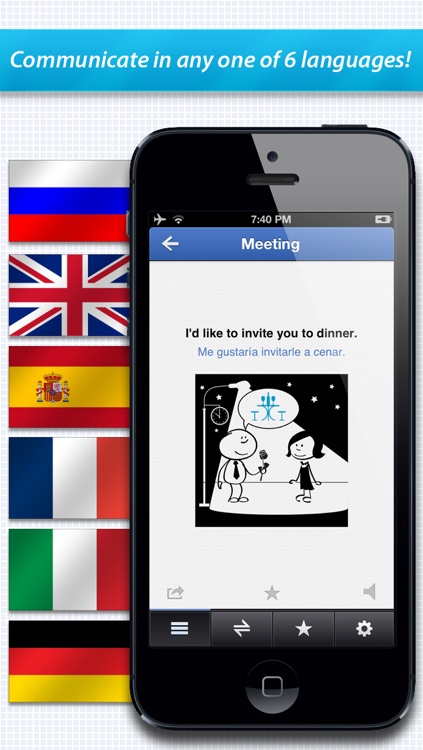 Lingvo PhraseBooks : Spanish, German, Italian, French, English and Russian phrasebook