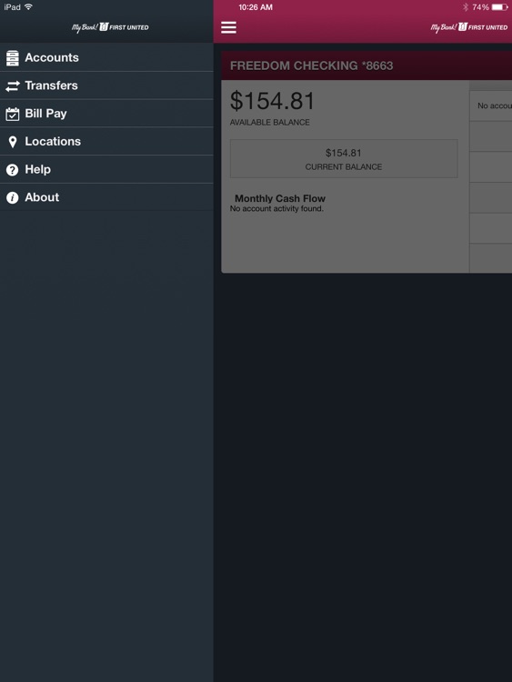 My Bank First United for iPad