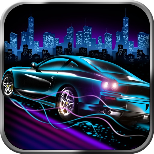 Nitro Neon Car Racing Police Pursuit Game icon