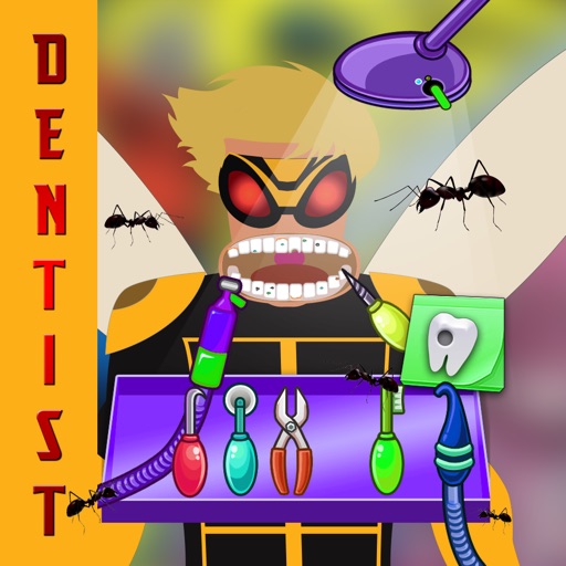 Doctor Kids Dentist Game Inside Office For the ant superhero Special Edition iOS App