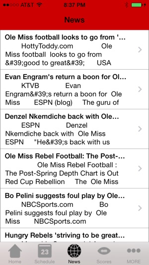 College Sports - Ole Miss Football Edition(圖3)-速報App