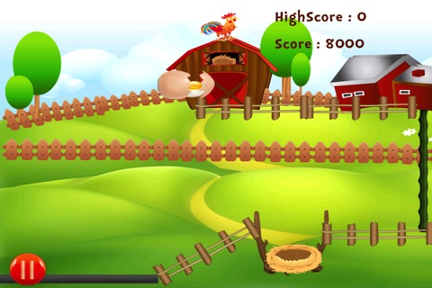 Crazy Farm Chicken Egg Drop - Amazing Animal Toss Rescue Blast screenshot 2