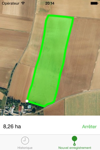 Hectare field area measure GPS screenshot 3