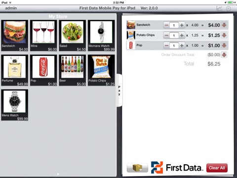 First Data Mobile Pay for iPad screenshot 2