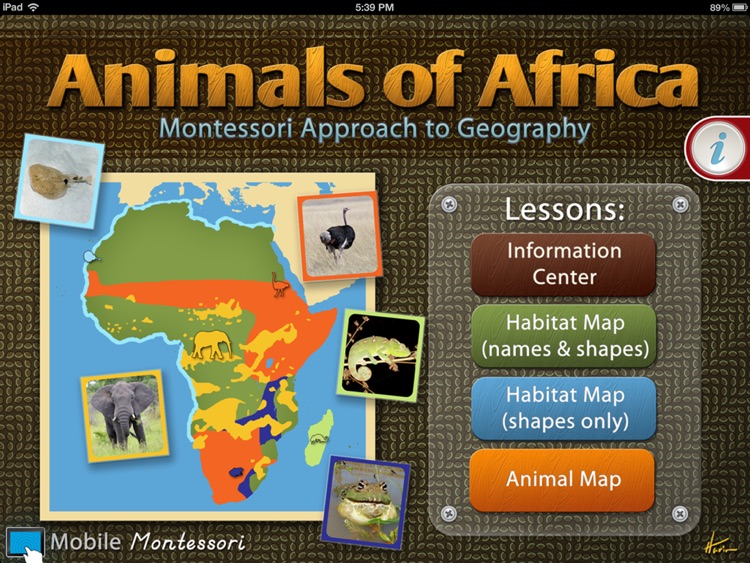 Animals of Africa LITE - A Montessori Approach To Geography