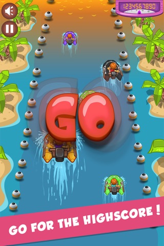 Speed-Boat Reef Racer - A fun, free water racing game screenshot 3