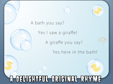 Giraffe In The Bath - Child's Interactive Rhyme screenshot 3