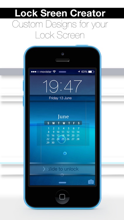 ScreenCreator - Design your Lock Screen with Calendars, Themes or Skins for Wallpaper