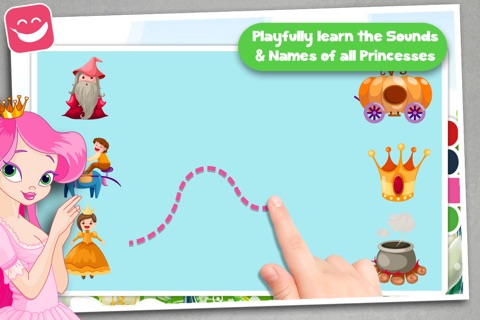 Free Kids Puzzle Teach me Princesses for girls, discover pink pony’s, fairy tales and the magical princess world screenshot 2