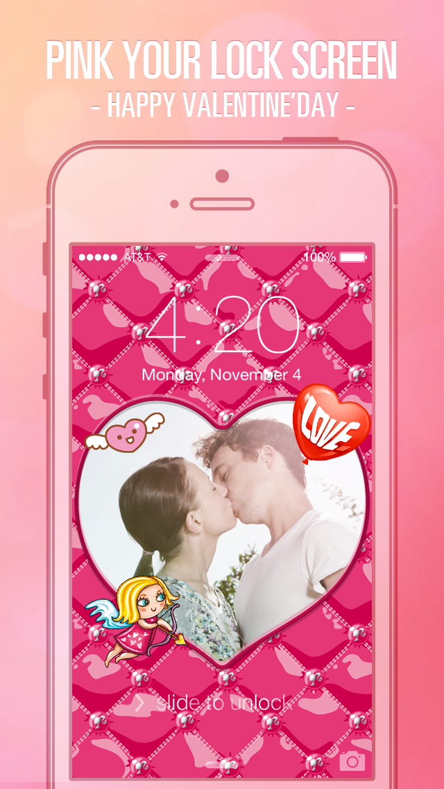 How to cancel & delete Pimp Lock Screen Wallpapers - Pink Valentine's Day Special for iOS 7 from iphone & ipad 2