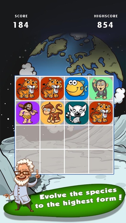 Darwin 2048 Evolution: Join the Tiles to Evolve!