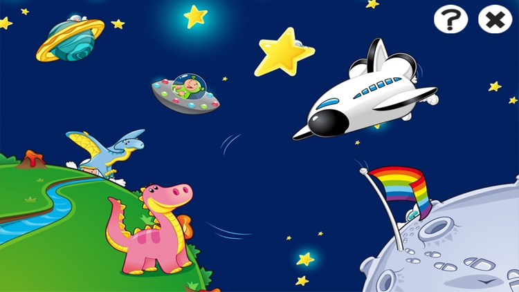Space learning game for children age 2-5: Train your skills for kindergarten, preschool or nursery school