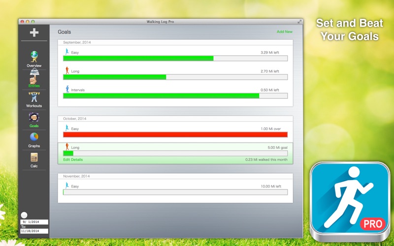 Walking Log Pro - Track &amp; Measure Your Walks thumbnail 2