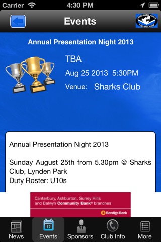 Camberwell Sharks Junior Football Club screenshot 3