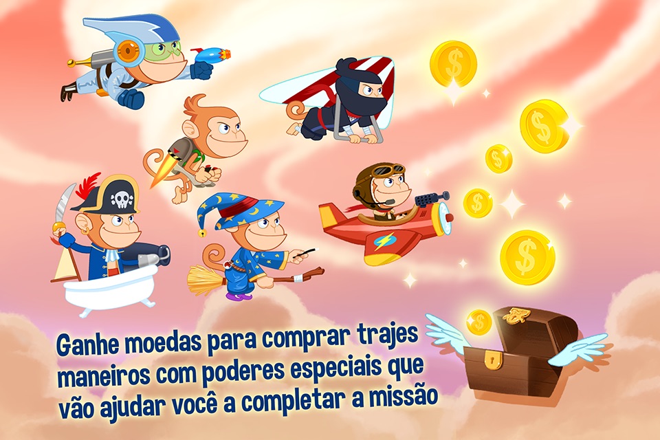 Monkey Math - Jetpack for Kids screenshot 4