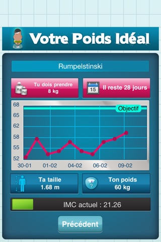 Your Ideal Weight: calculator for your losing diet + screenshot 2