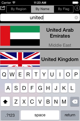 World Flags Database screenshot 2