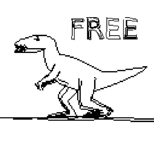 JVGS Free HD - Stickman Running Game in a World of Dinosaurs & Time Travel! Icon