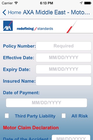 AXA Middle East SAL – Motor Insurance 1.0 screenshot 2