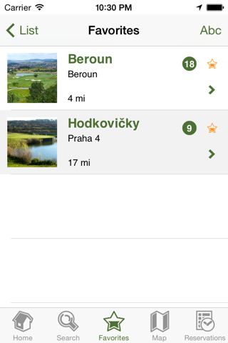 Czech Golf Guide screenshot 3