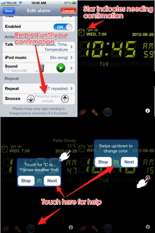 Talking Alarm Clock Free screenshot 4