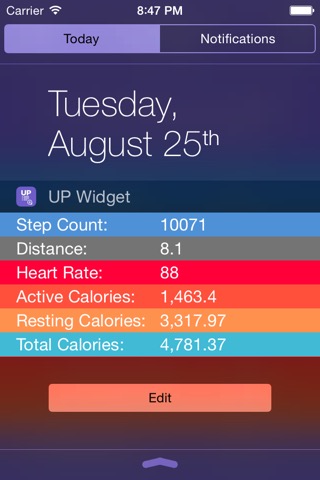 Fit Widget for Jawbone UP - Resting Heart Rate for UP3 & Higherのおすすめ画像1