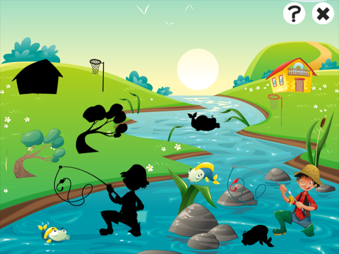 幼稚園、保育園や保育所のためのゲーム、パズルやなぞなぞ：釣りについての幼児の年齢の2-5のためのゲーム。 学ぶ 海、水、魚、漁師や釣りロッドとのおすすめ画像4