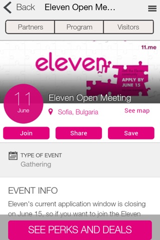 Eleven Events screenshot 2