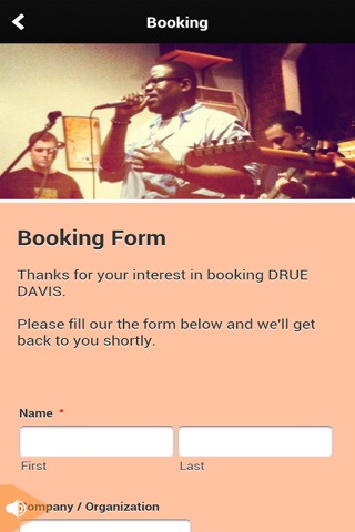 Drue Davis Music Fan App screenshot 3