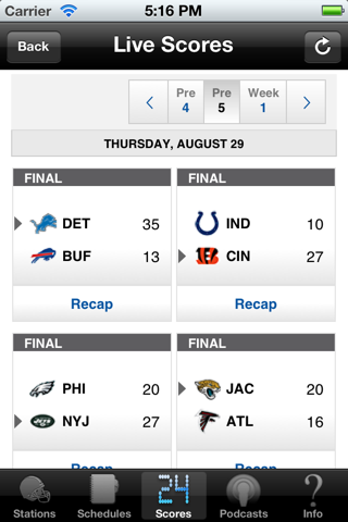Detroit Football - Radio, Scores & Schedule screenshot 3