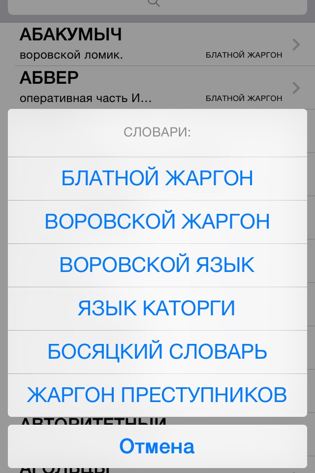 ЖАРГОН: словари screenshot 3