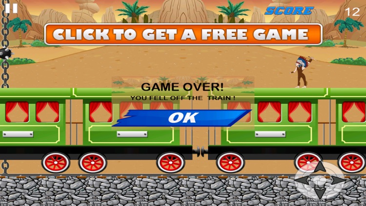 Cowboy & Indian Train Driving Fighting Battle - Express Fast Track Drive Jumping Fight Free screenshot-4