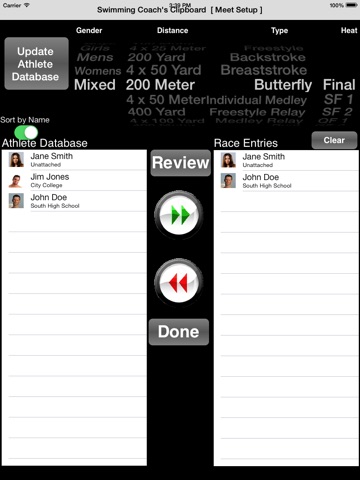 Swimming Coachs Clipboard iPad screenshot 4