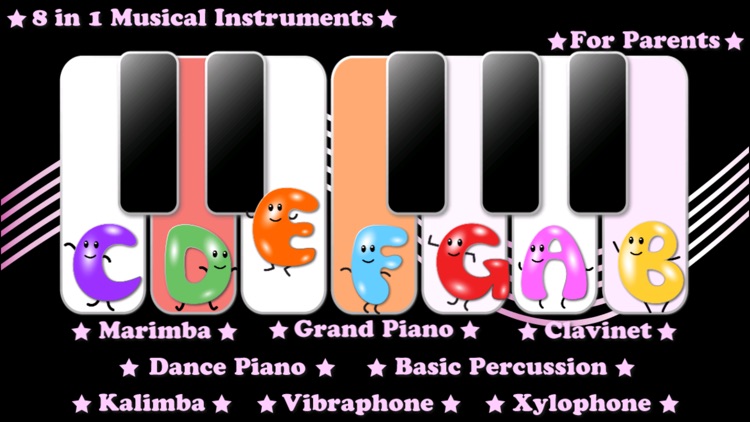 8 in 1 Musical Instruments - Kalimba, Marimba, Vibraphone, Xylophone, Grand Piano, Dance Piano, Clavinet and Percussion for Kids! screenshot-4