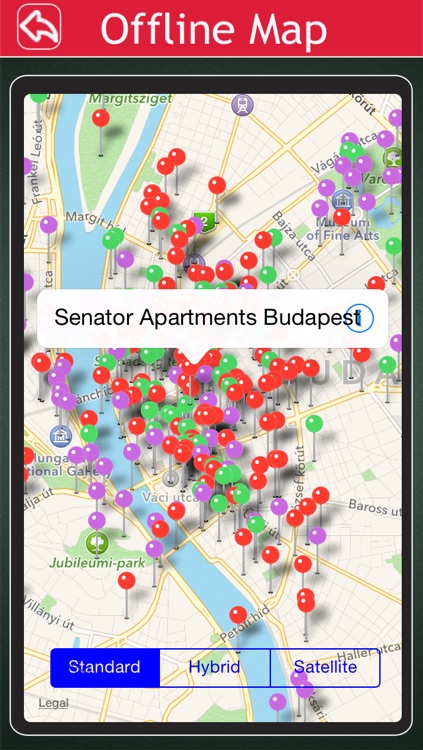 Budapest Offline Map Visitors Guide screenshot-4