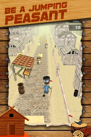 3D Peasant Run Infinite Runner Game with Endless Racing by Studio Fun Games FREE screenshot 2