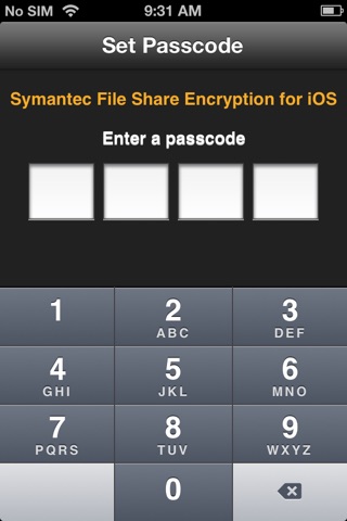 Symantec File Share Encryption for iOS screenshot 2