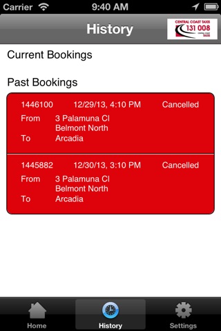 Central Coast Taxis screenshot 4