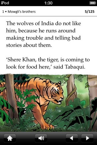 The Jungle Book: Oxford Bookworms Stage 2 Reader (for iPhone) screenshot 2