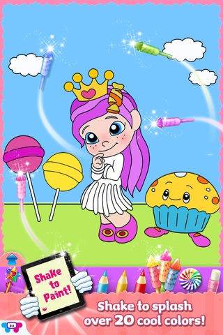 Paint Sparkles: Princess Party! screenshot 2