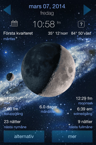 Lunar Phase calendar for the moon screenshot 3