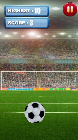 3D Soccer Field Foot-Ball Kick Score - F