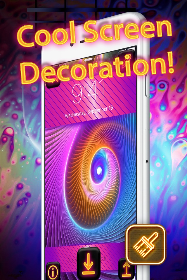 Cool Neon Wallpapers – Glowing and Sparkling Background.s for Retina Home Screen Free screenshot 2