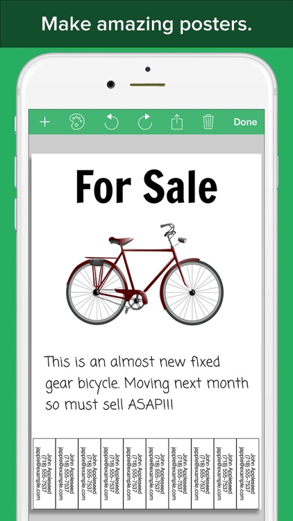 PosterMaker - Create a real printable poster or flyer design