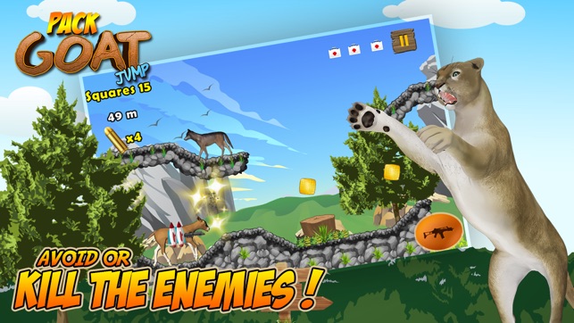 Jetpack Goat Jump: Crazy Rampage of Farm Animal in Hills Run(圖1)-速報App