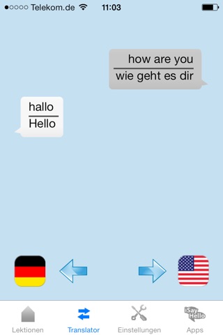 iSayHello German - English screenshot 3