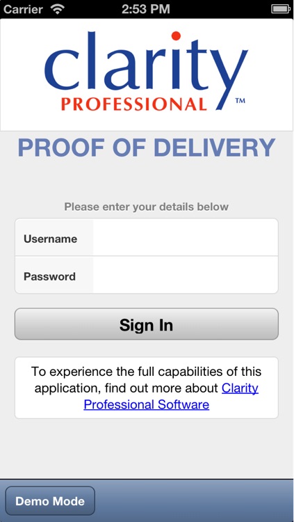 Clarity Proof of Delivery